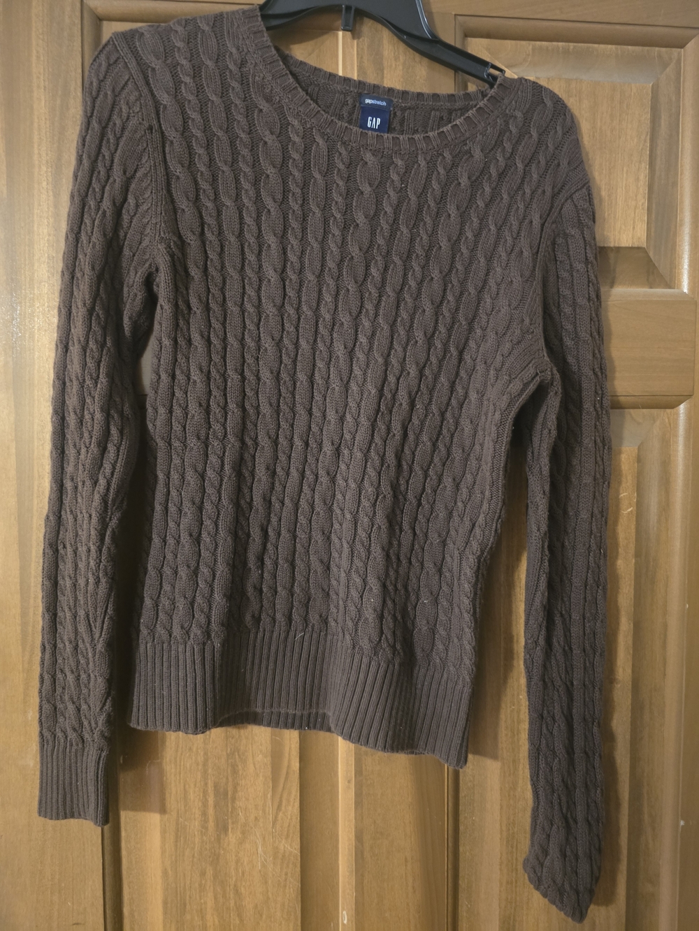 GAP Women's Brown Cable Knit Sweater